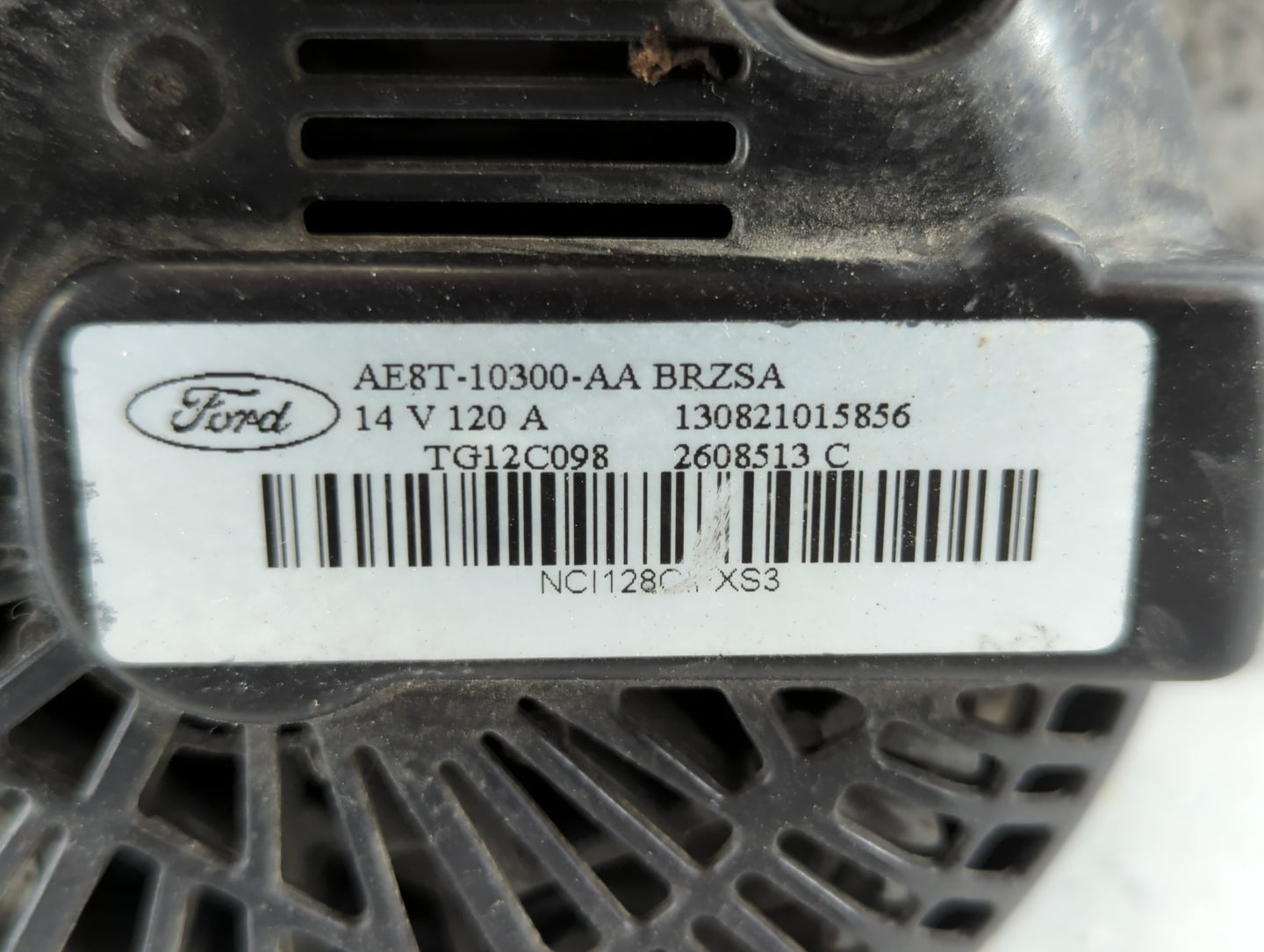 2011-2019 Ford Fiesta Alternator Replacement Generator Charging Assembly Engine OEM P/N:AE8T-10300-AA Fits OEM Used Auto Par