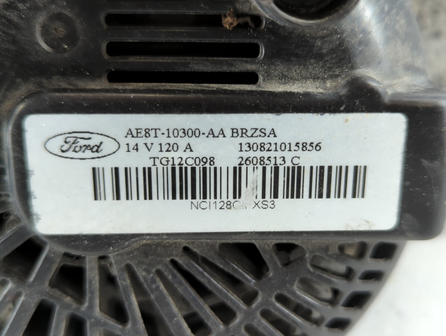 2011-2019 Ford Fiesta Alternator Replacement Generator Charging Assembly Engine OEM P/N:AE8T-10300-AA Fits OEM Used Auto Par