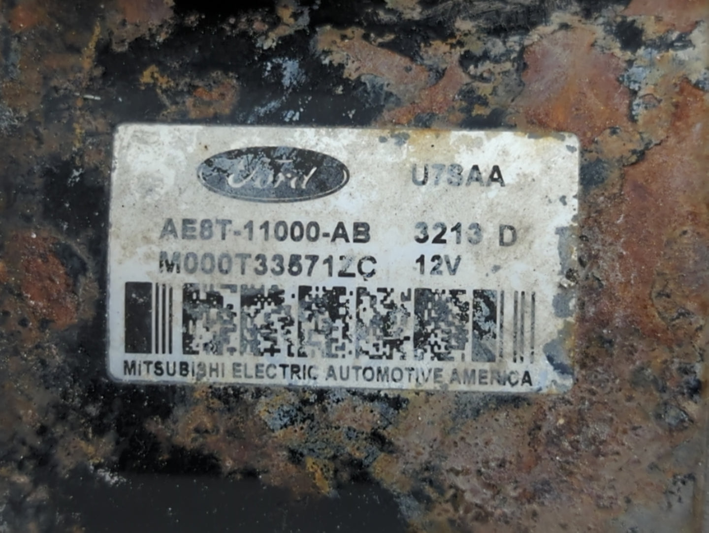 2011-2019 Ford Fiesta Car Starter Motor Solenoid OEM P/N:AE8T-11000-AB Fits Fits 2011 2012 2013 2014 2015 2016 2017 2018 201