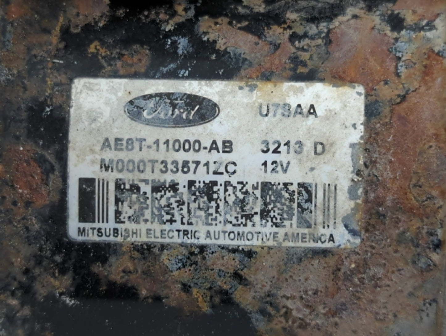 2011-2019 Ford Fiesta Car Starter Motor Solenoid OEM P/N:AE8T-11000-AB Fits Fits 2011 2012 2013 2014 2015 2016 2017 2018 201