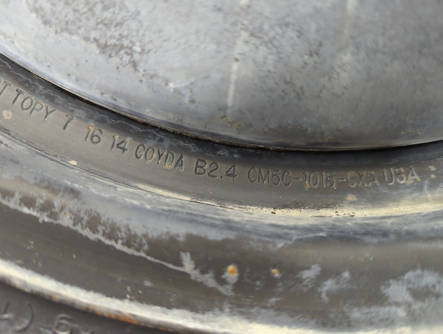 2012-2018 Ford Focus Spare Donut Tire Wheel Rim Oem 1057248 - Oemusedautoparts1.com