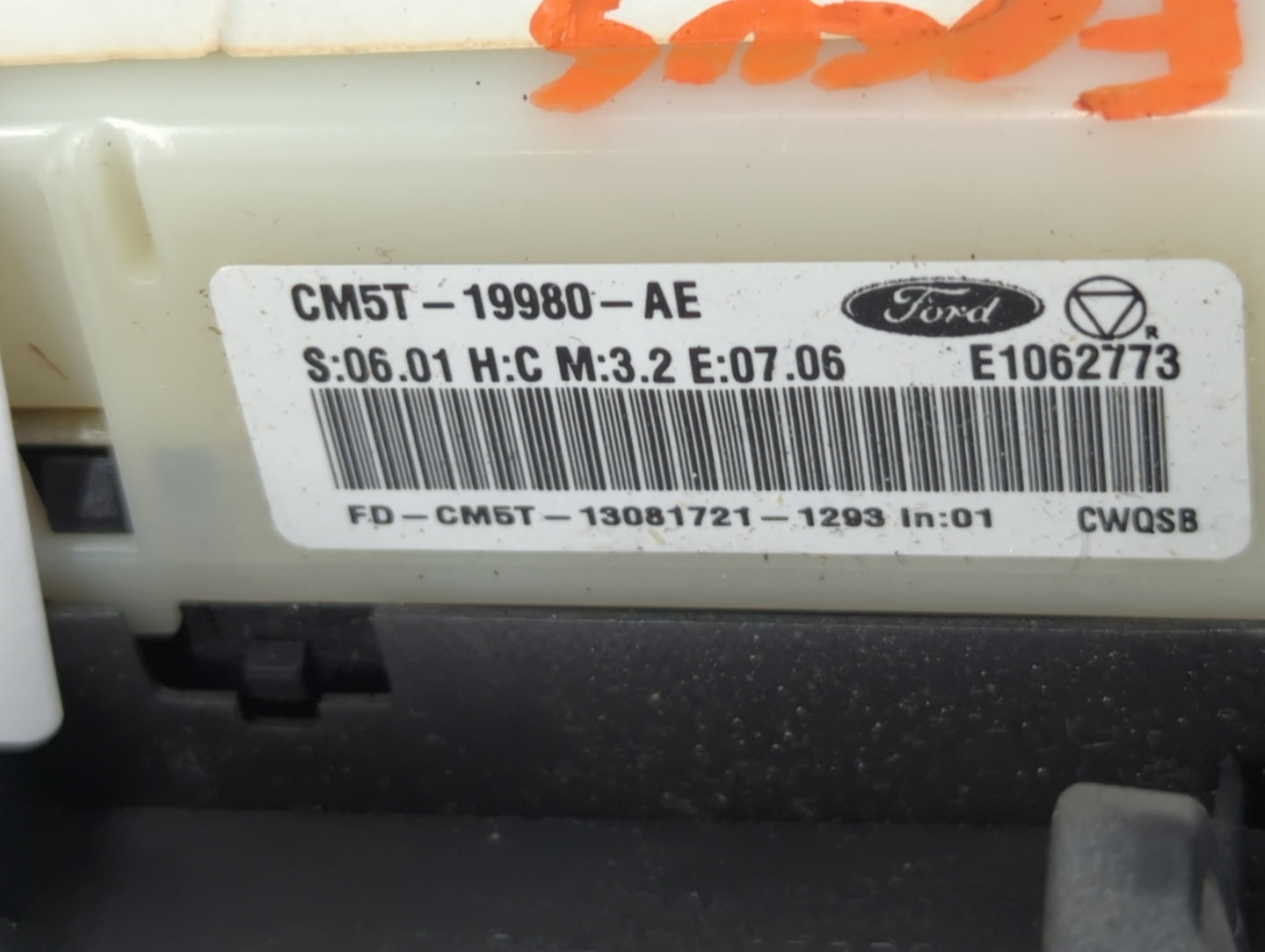 2013-2014 Ford Focus Climate Control Module Temperature AC/Heater Replacement P/N:CM5T-19980-AE Fits Fits 2013 2014 OEM Used