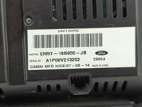 2012-2014 Ford Focus Radio AM FM Cd Player Receiver Replacement P/N:EM5T-18B955-JB Fits Fits 2012 2013 2014 OEM Used Auto Pa