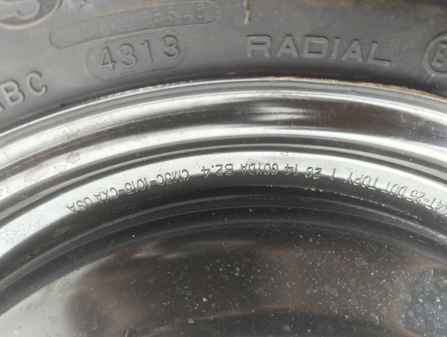 2012-2018 Ford Focus Spare Donut Tire Wheel Rim Oem 1111601 - Oemusedautoparts1.com