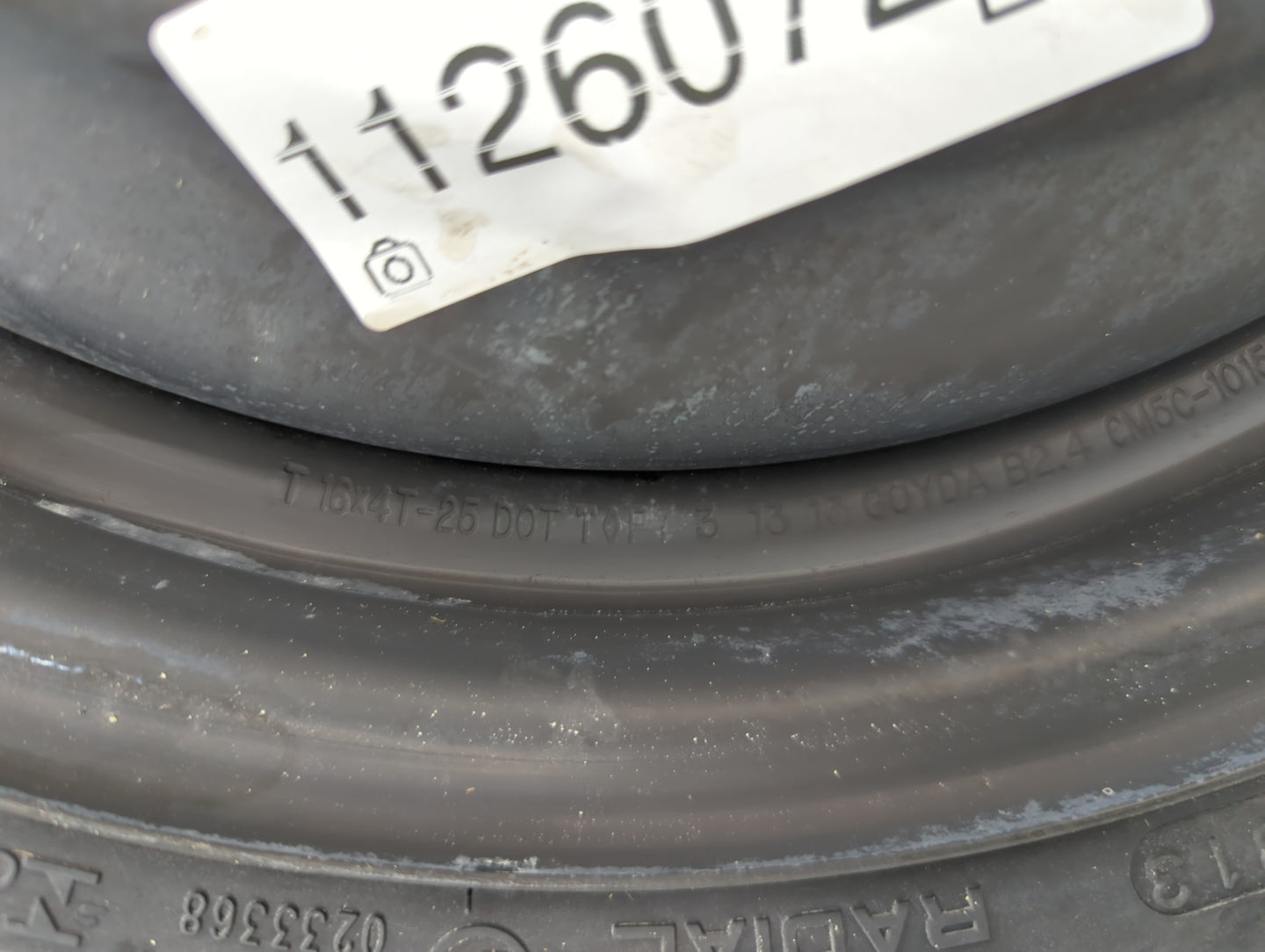 2012-2018 Ford Focus Spare Donut Tire Wheel Rim Oem - Oemusedautoparts1.com