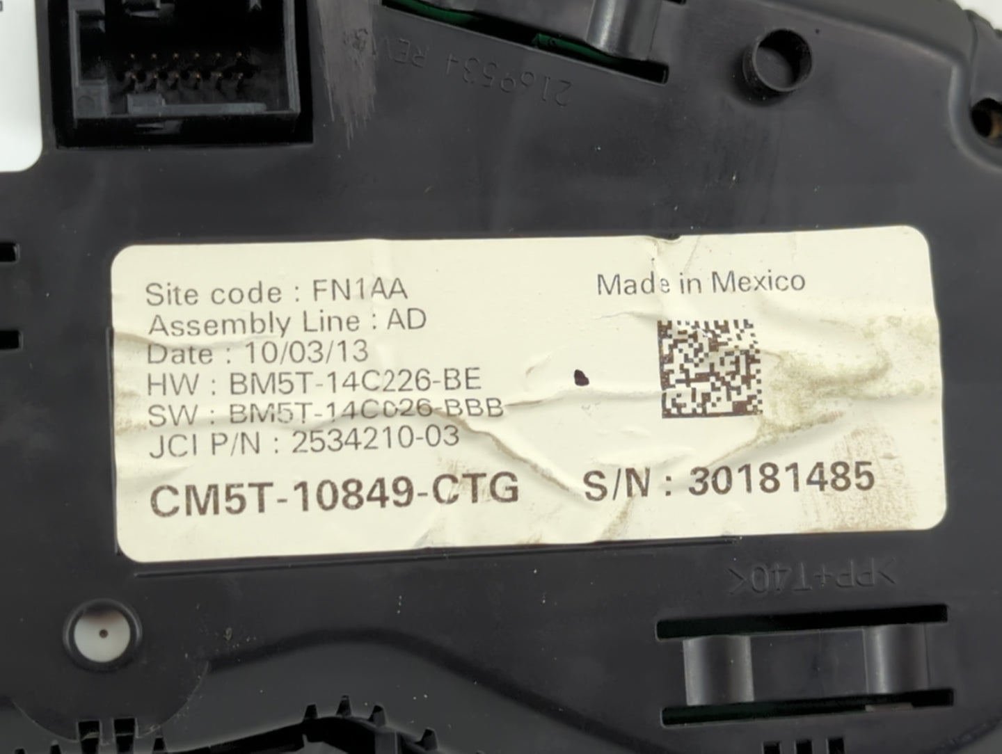2013-2014 Ford Focus Instrument Cluster Speedometer Gauges Fits Fits 2013 2014 OEM Used Auto Parts - Oemusedautoparts1.com