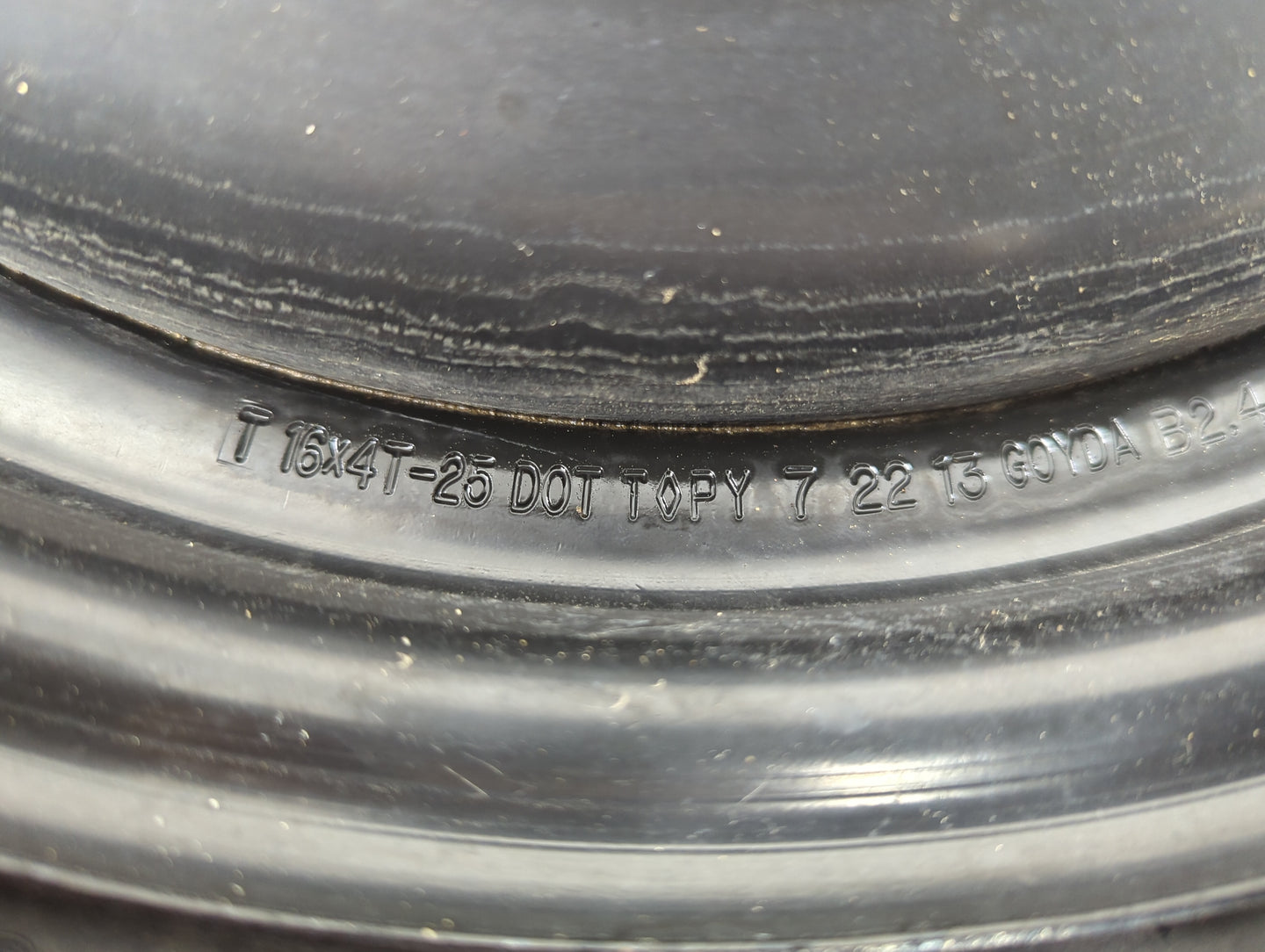 2012-2018 Ford Focus Spare Donut Tire Wheel Rim Oem 1242033 - Oemusedautoparts1.com