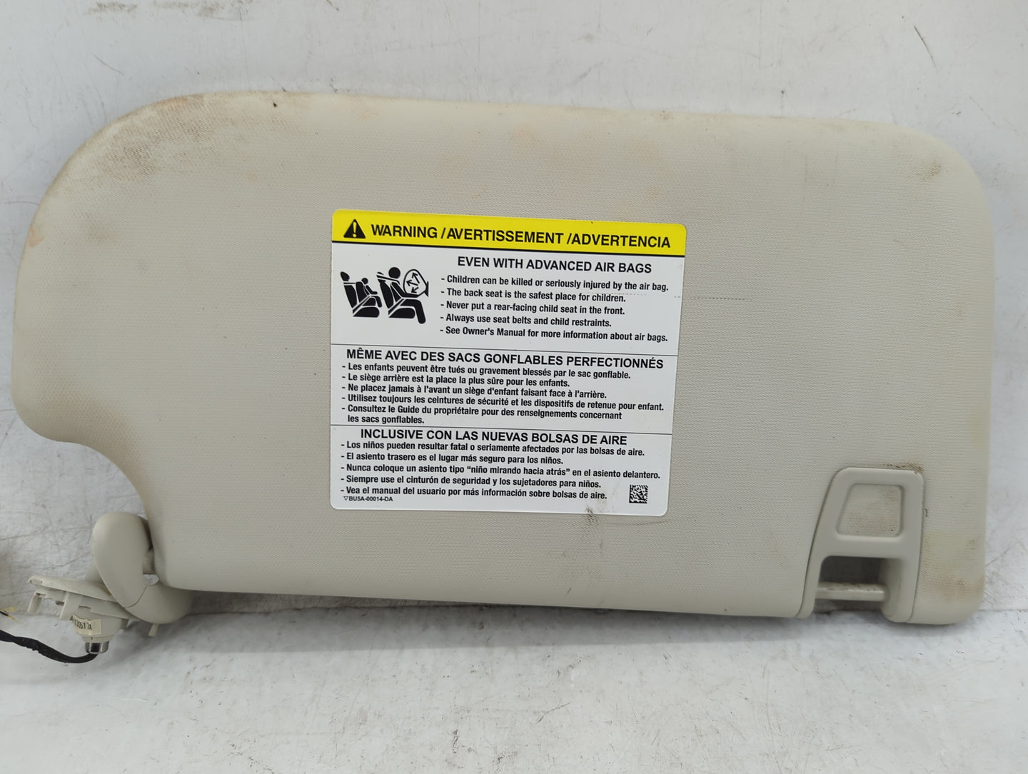 2013-2018 Ford Focus Sun Visor Shade Replacement Driver Left Mirror Fits Fits 2013 2014 2015 2016 2017 2018 OEM Used Auto Pa