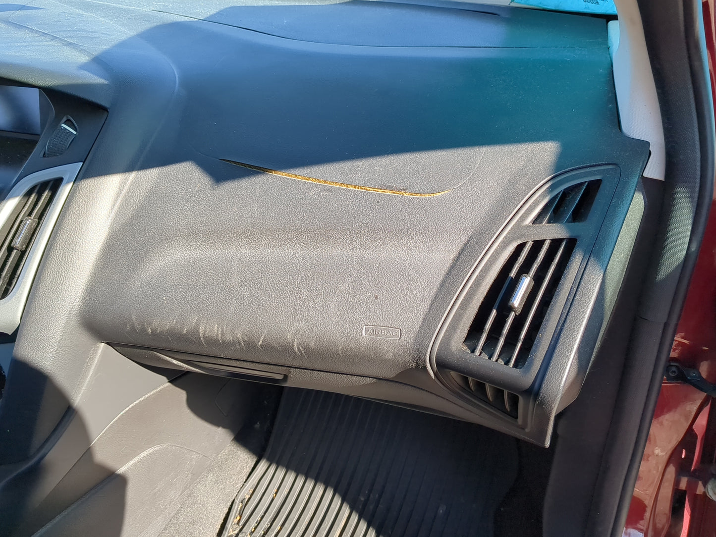 2013-2014 Ford Focus Air Bag Passenger Right Dashboard OEM Fits Fits 2013 2014 OEM Used Auto Parts - Oemusedautoparts1.com