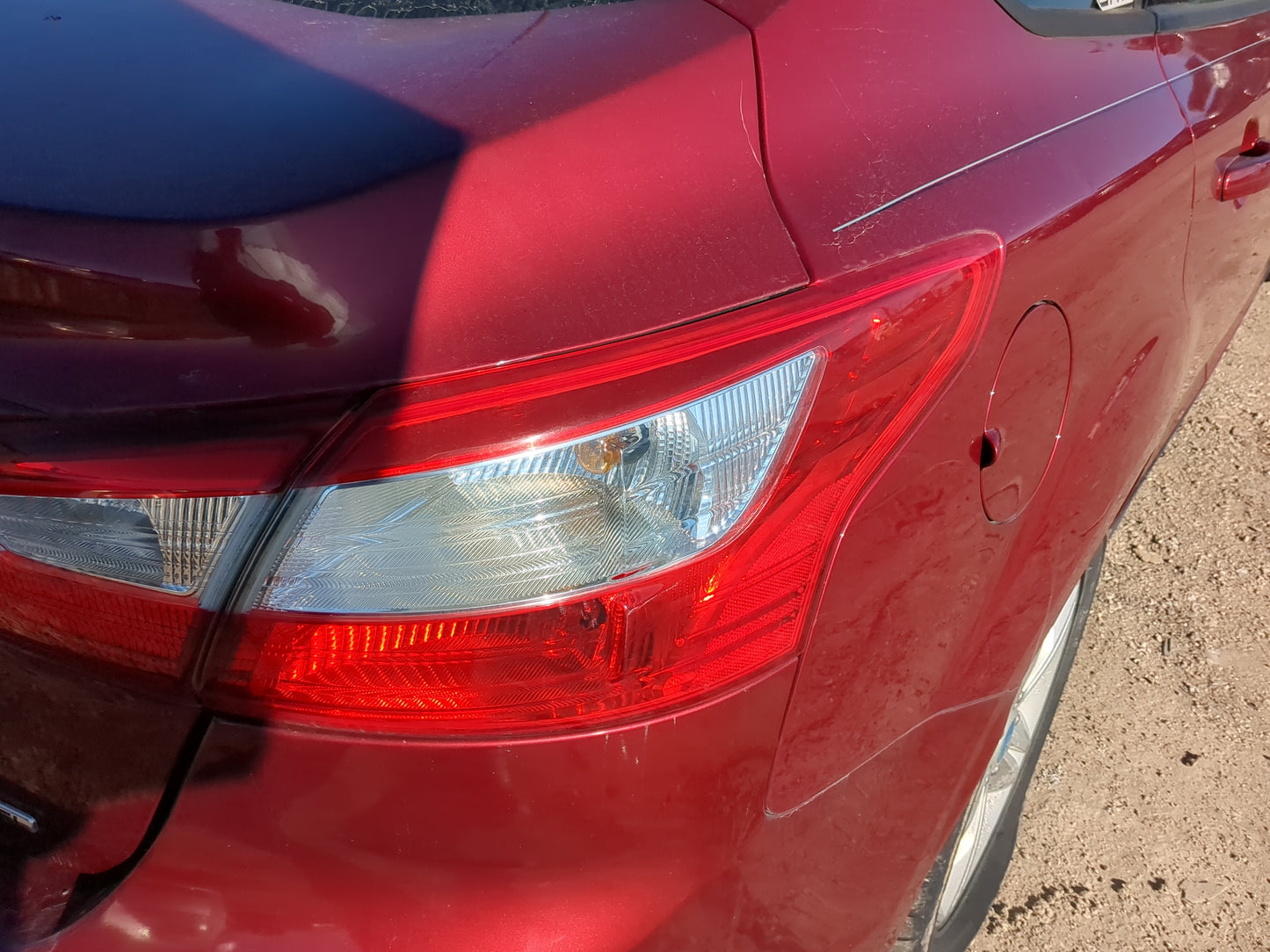 2012-2014 Ford Focus Tail Light Assembly Passenger Right OEM Fits Fits 2012 2013 2014 OEM Used Auto Parts - Oemusedautoparts
