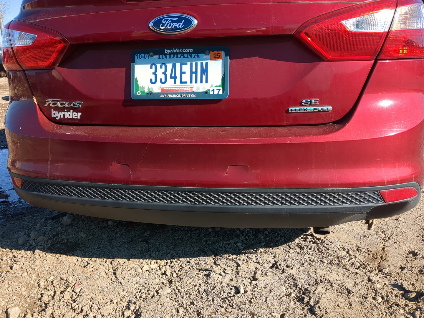 2012-2014 Ford Focus Rear Bumper Assembly Oem - Oemusedautoparts1.com