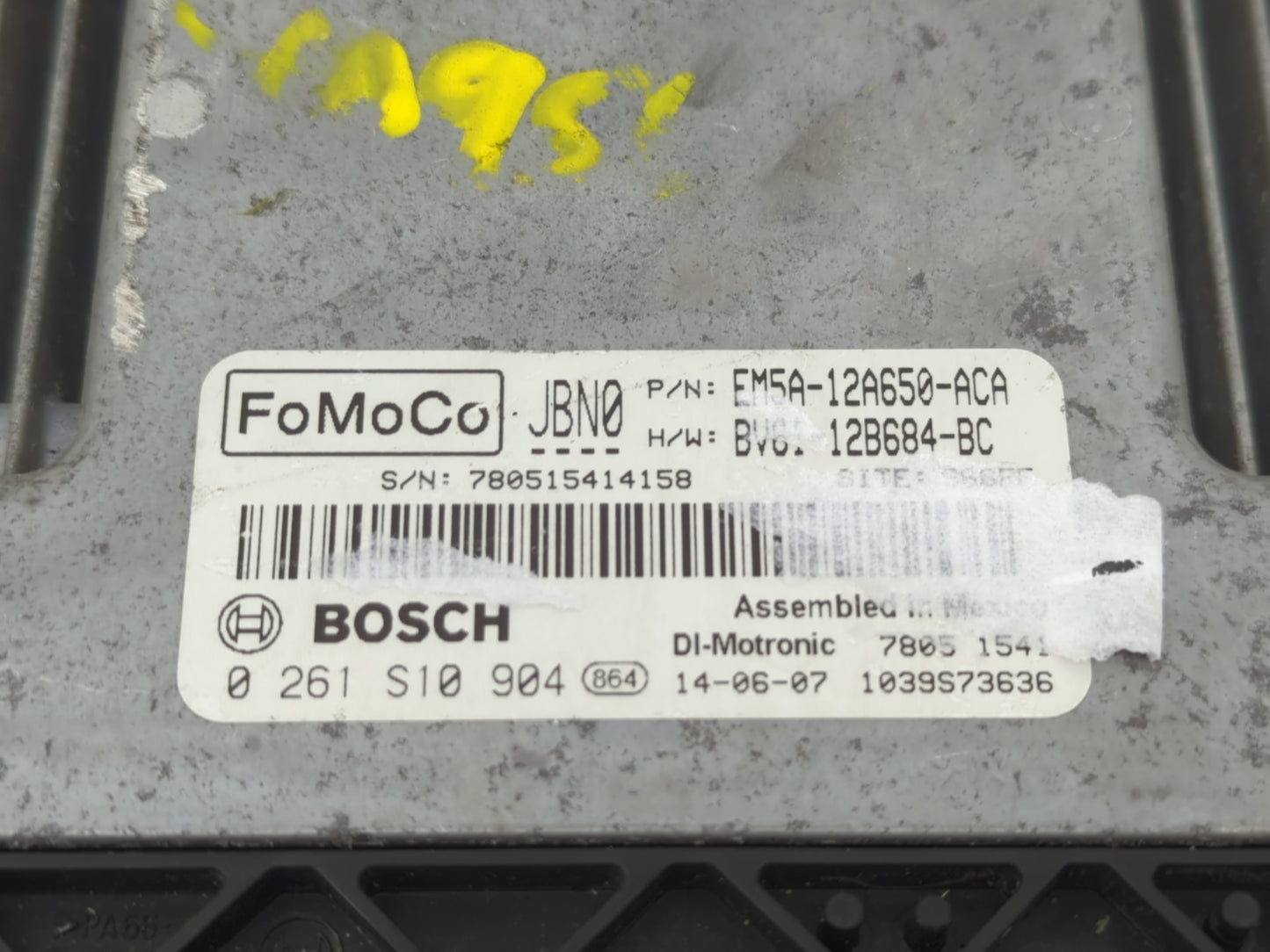 2013-2018 Ford Focus PCM Engine Control Computer ECU ECM PCU OEM P/N:BV61-12B684-BC EM5A-12A650-ACA Fits OEM Used Auto Parts