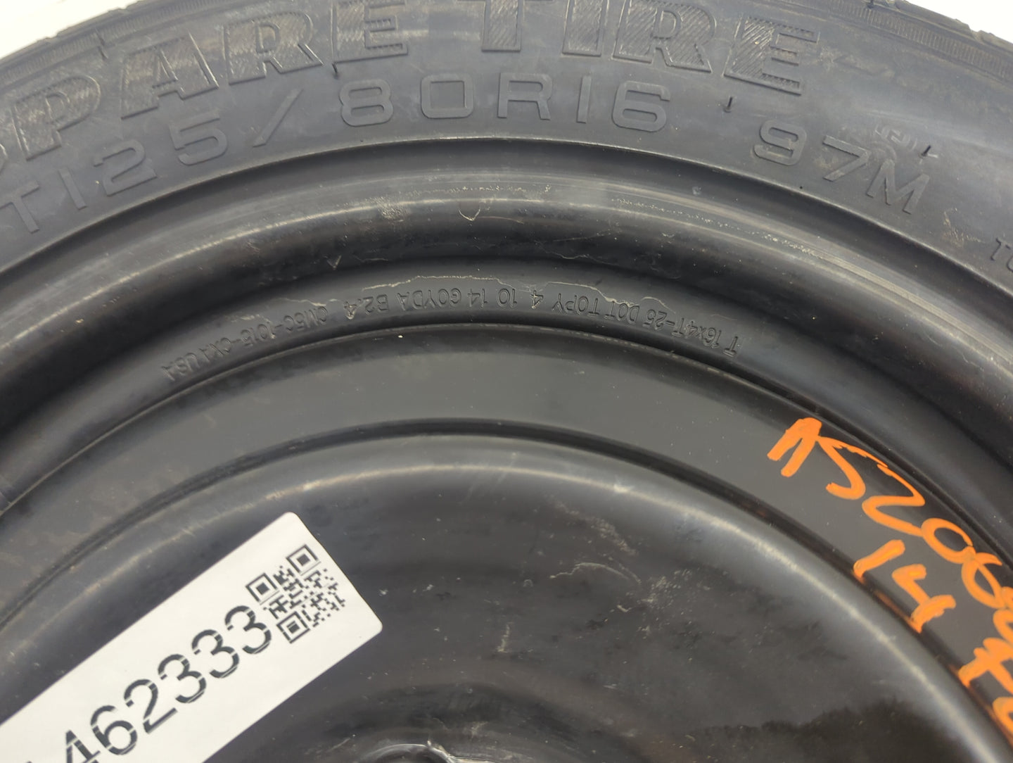 2012-2018 Ford Focus Spare Donut Tire Wheel Rim Oem 1462333 - Oemusedautoparts1.com
