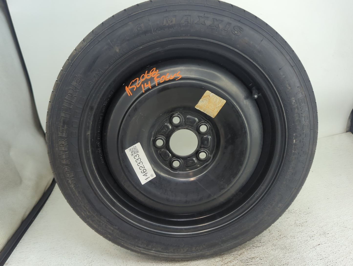 2012-2018 Ford Focus Spare Donut Tire Wheel Rim Oem 1462333 - Oemusedautoparts1.com
