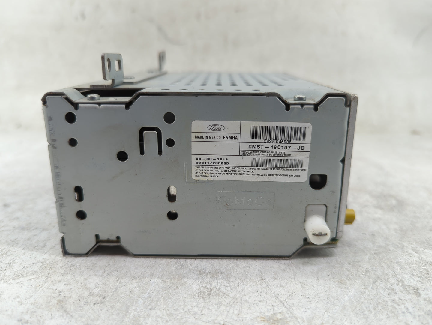 2012-2014 Ford Focus Radio AM FM Cd Player Receiver Replacement P/N:CM5T-19C107-JD Fits Fits 2012 2013 2014 OEM Used Auto Pa