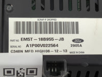 2014-2014 Ford Focus Information Radio Display Screen 1468709 - Oemusedautoparts1.com