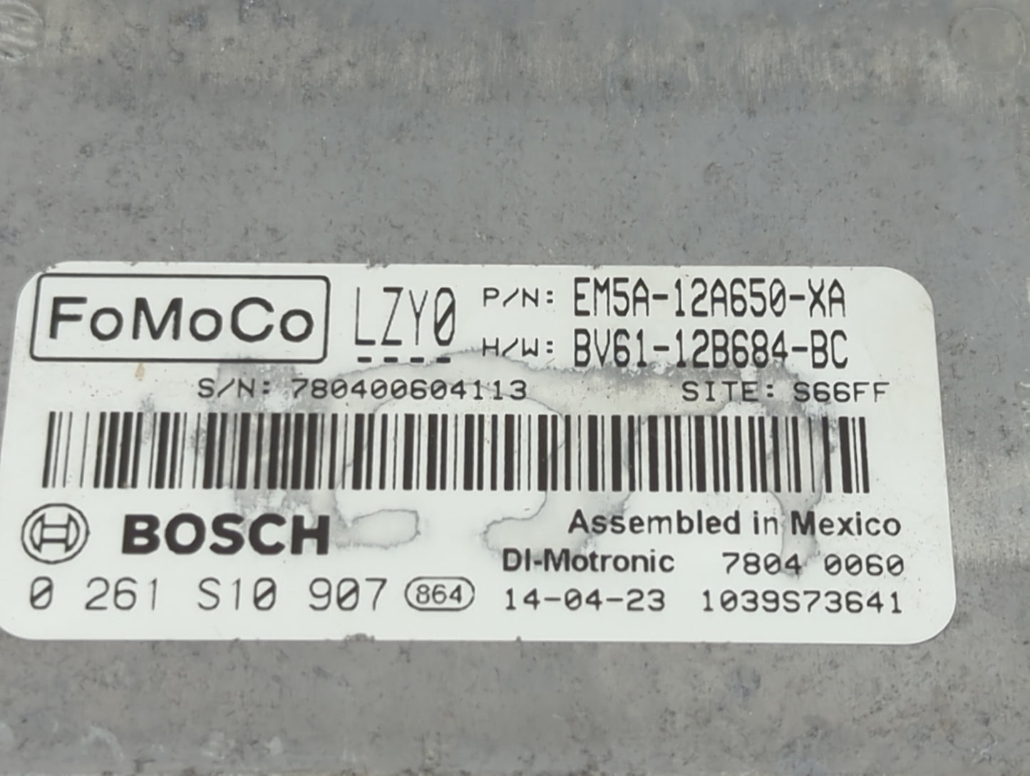 2012-2014 Ford Focus PCM Engine Control Computer ECU ECM PCU OEM P/N:EM5A-12A650-XA BV61-12B684-BC Fits Fits 2012 2013 2014 
