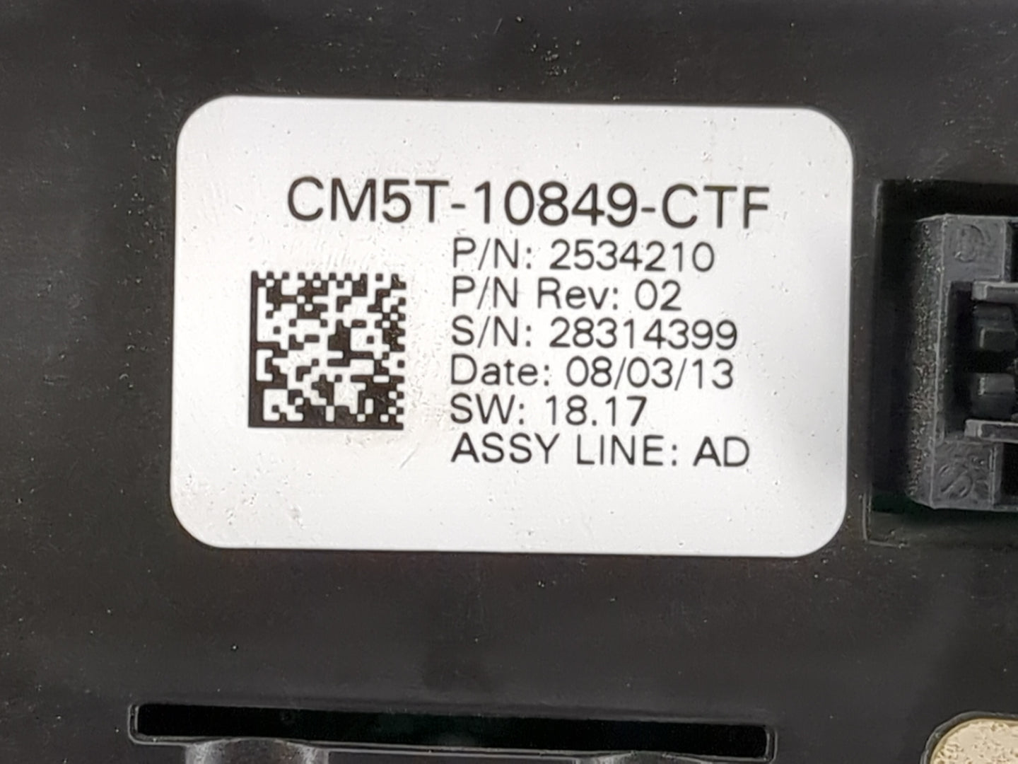 2013-2014 Ford Focus Instrument Cluster Speedometer Gauges P/N:CM5T-10849-CTF 2534210 Miles: Fits Fits 2013 2014 OEM Used Au