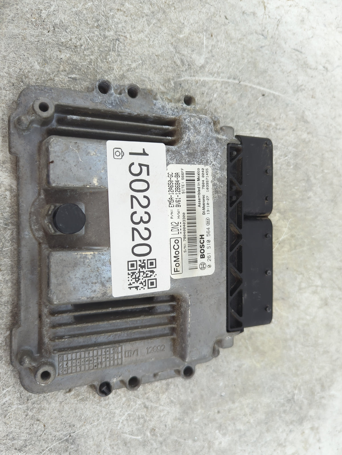 2014 Ford Focus PCM Engine Control Computer ECU ECM PCU OEM P/N:EM5A-12A650-GC BV61-12B684-BA, 0261S10564 Fits OEM Used Auto