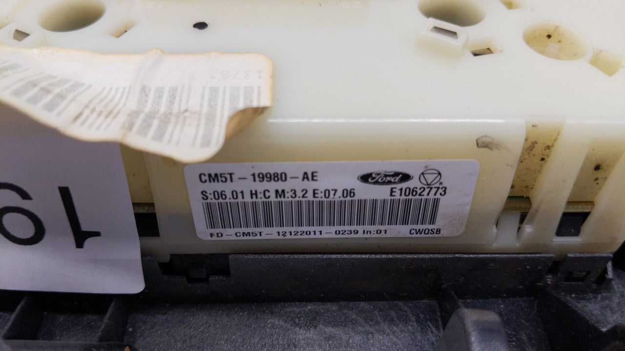 2013-2014 Ford Focus Climate Control Module Temperature AC/Heater Replacement P/N:CM5T-19980-AE CM5T-19980-AF Fits Fits 2013