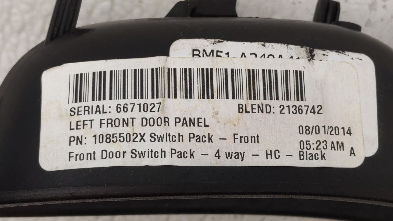 2012-2018 Ford Focus Master Power Window Switch Replacement Driver Side Left P/N:BM5T-14A132-AA BM5T-14A132-AB Fits OEM Used