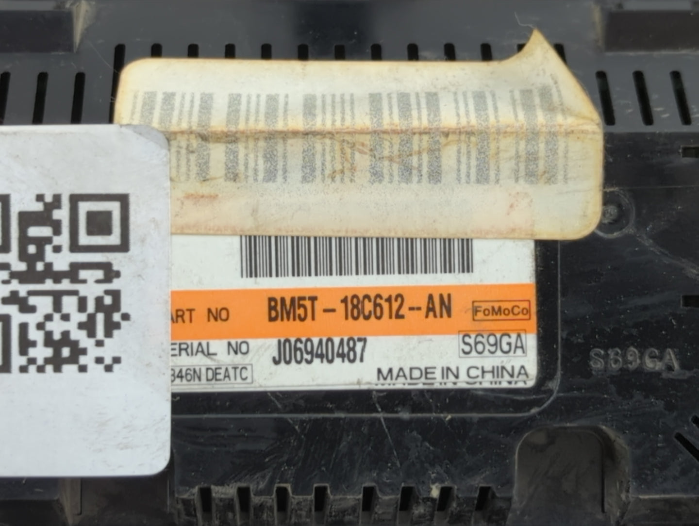 2014 Ford Focus Climate Control Module Temperature AC/Heater Replacement P/N:BM5T-18C612-AN BM5T-18C612-AM Fits OEM Used Aut