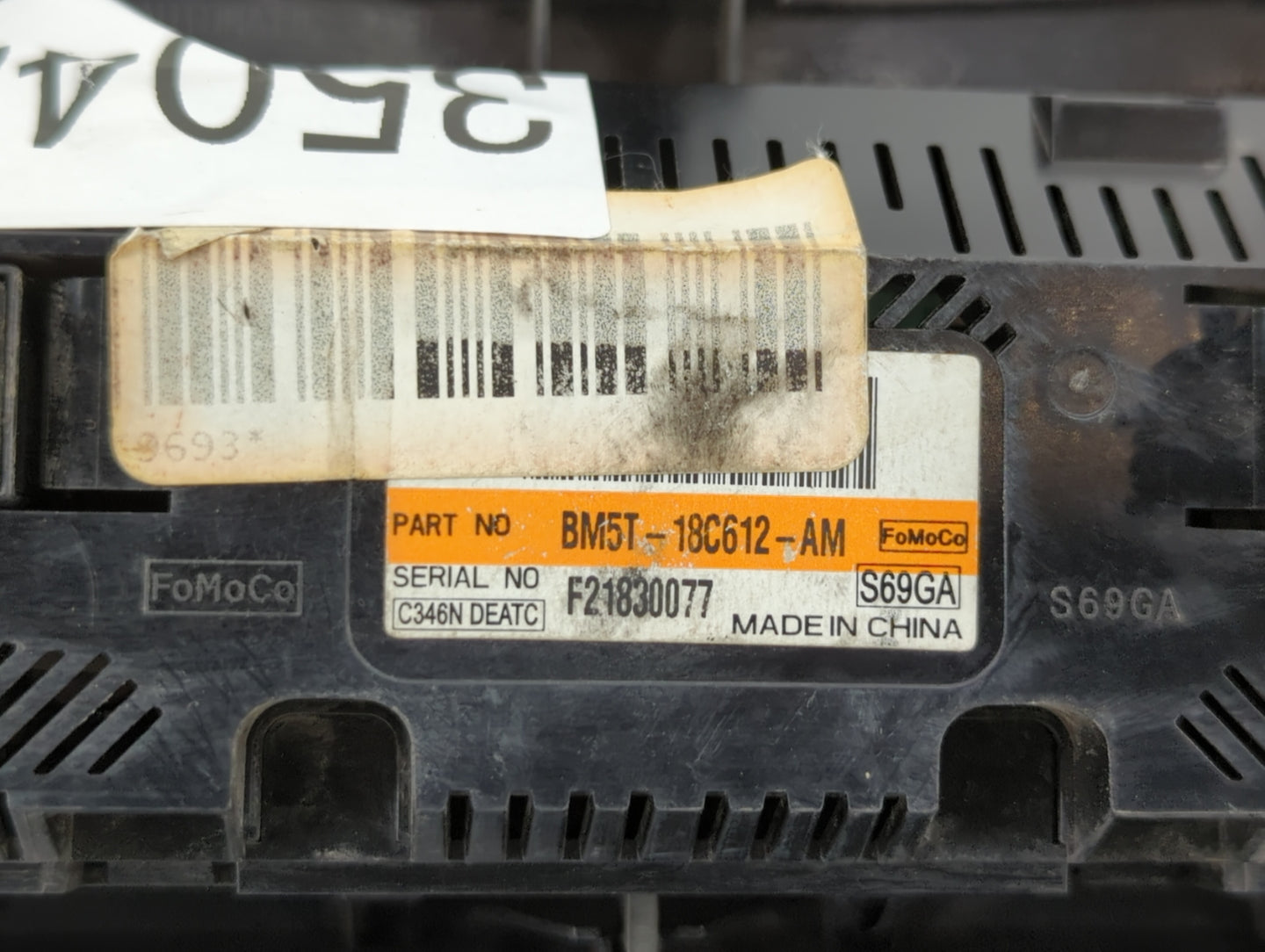 2014 Ford Focus Climate Control Module Temperature AC/Heater Replacement P/N:BM5T-18C612-AN BM5T-18C612-AM Fits OEM Used Aut