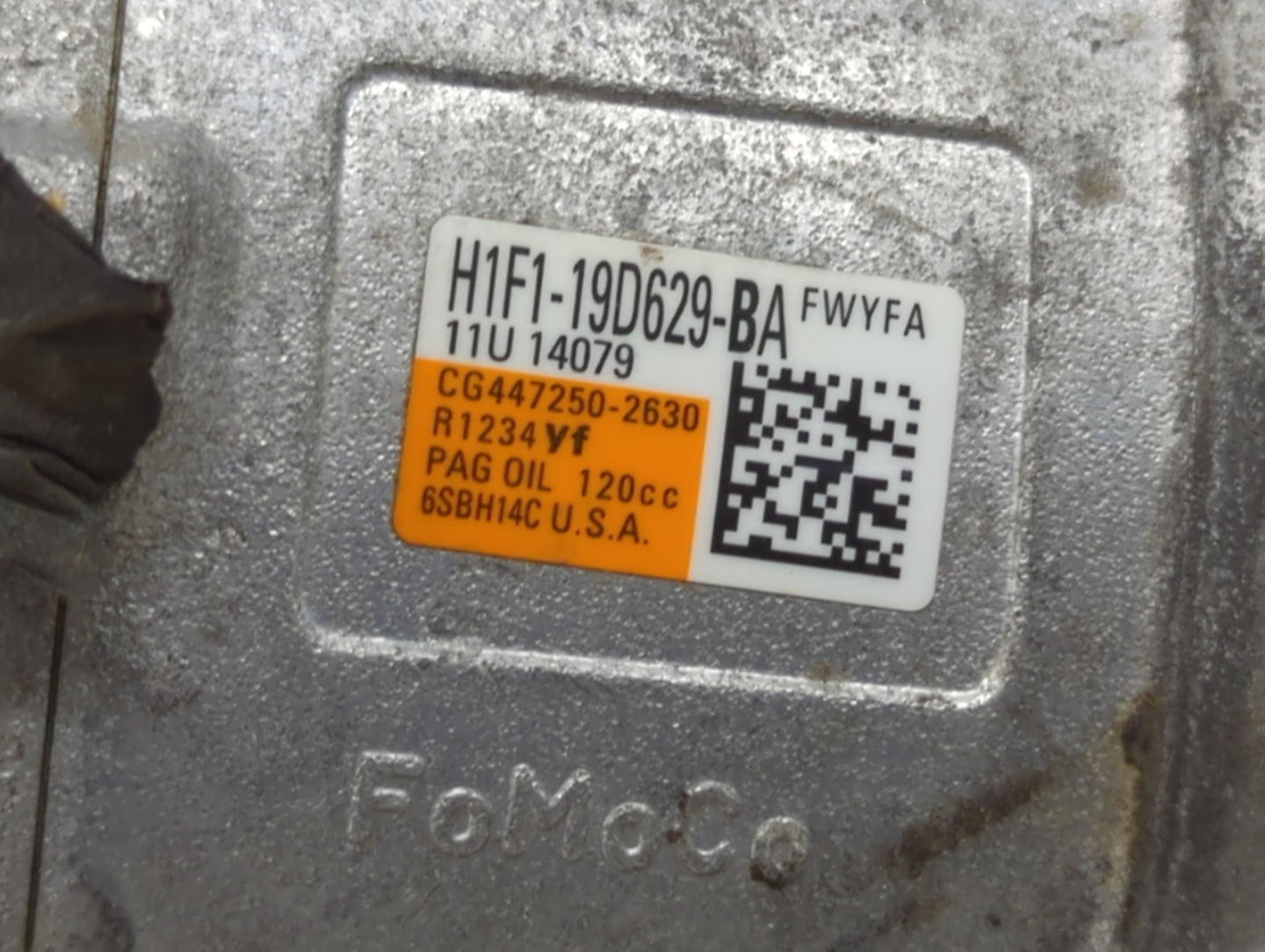 2014-2018 Ford Focus Air Conditioning A/c Ac Compressor Oem - Oemusedautoparts1.com