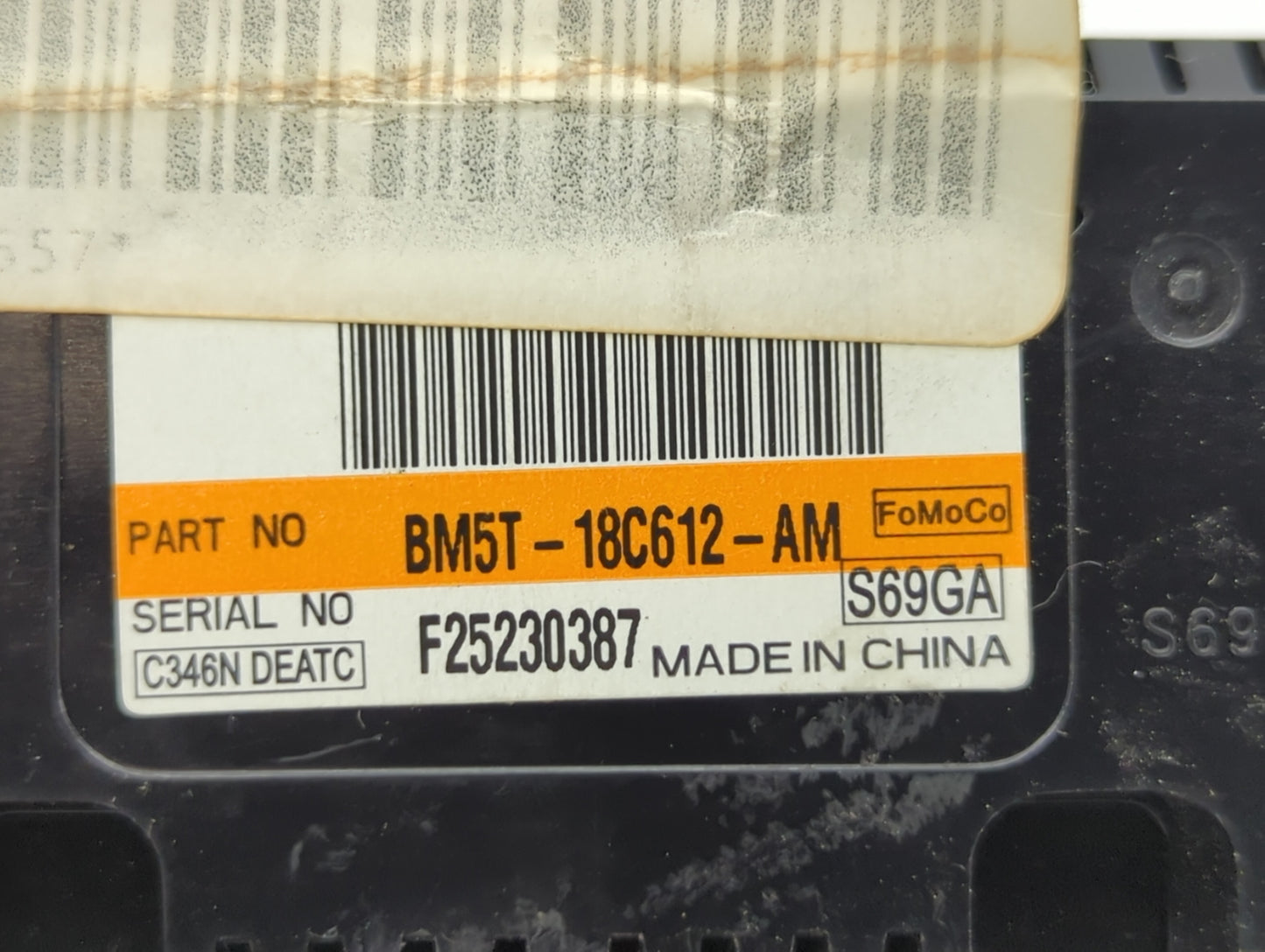2014 Ford Focus Climate Control Module Temperature AC/Heater Replacement P/N:BM5T-18C612-AN BM5T-18C612-AM Fits OEM Used Aut