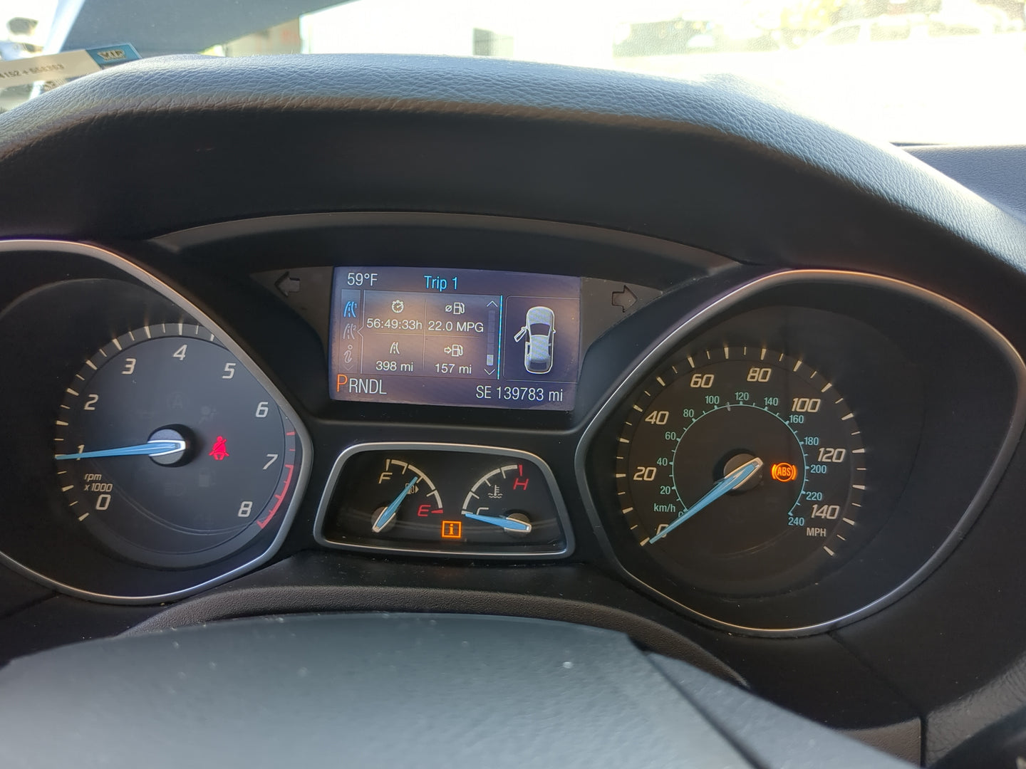 2013-2014 Ford Focus Instrument Cluster Speedometer Gauges Miles:140K Fits Fits 2013 2014 OEM Used Auto Parts - Oemusedautop