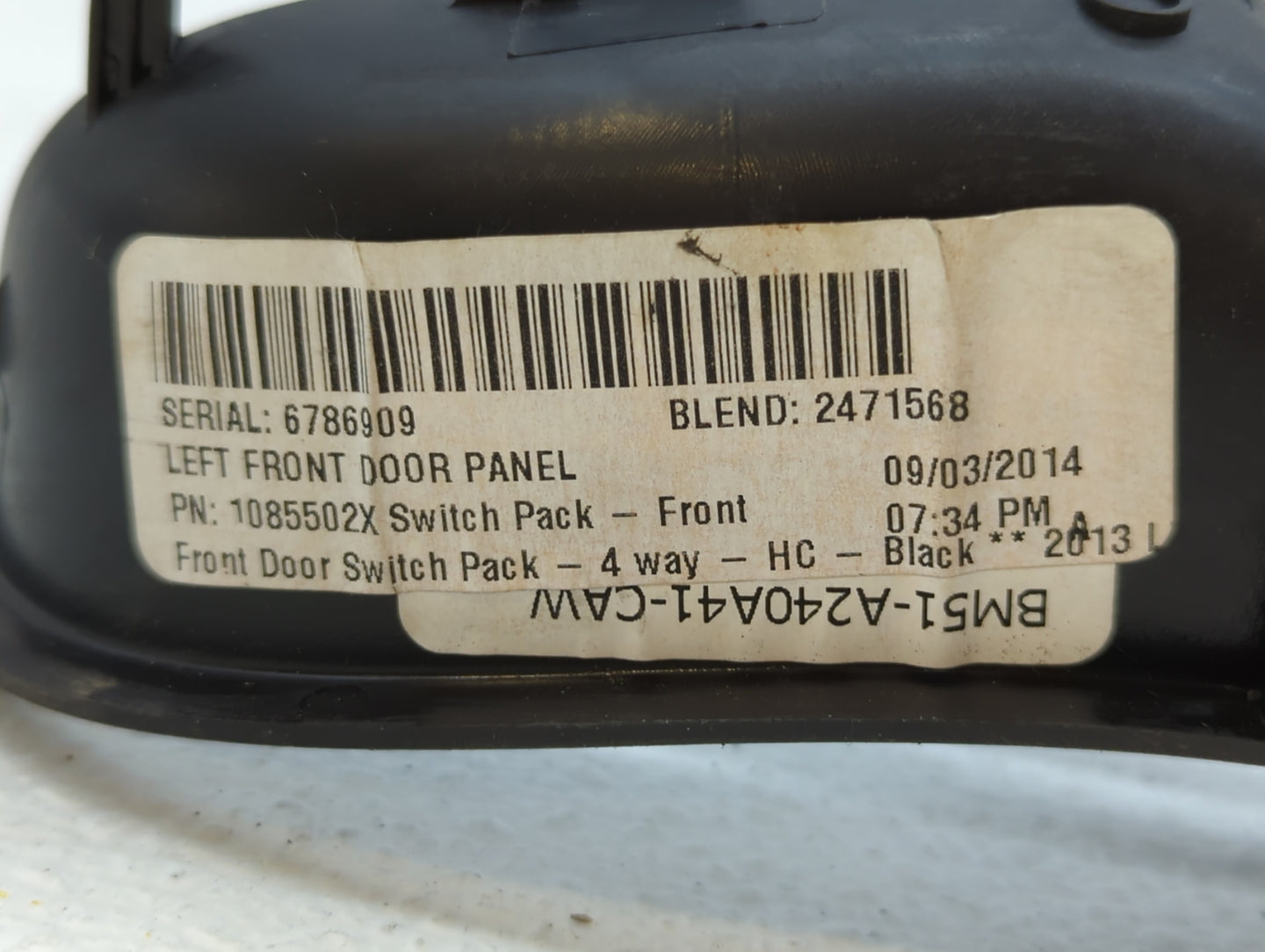 2012-2018 Ford Focus Master Power Window Switch Replacement Driver Side Left P/N:BM5T-14A132-AA Fits OEM Used Auto Parts - O