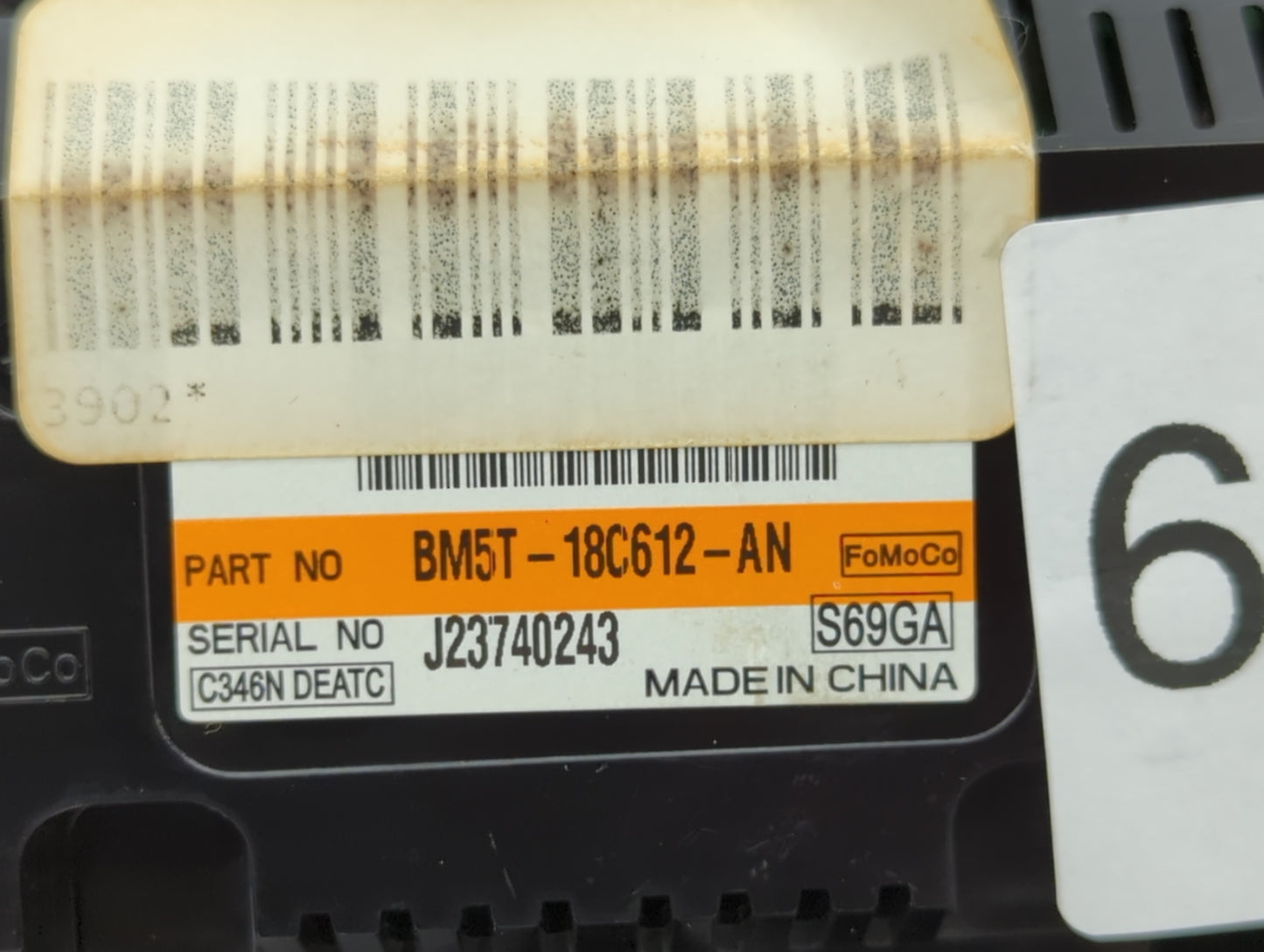 2014 Ford Focus Climate Control Module Temperature AC/Heater Replacement P/N:BM5T-18C612-AN Fits OEM Used Auto Parts - Oemus