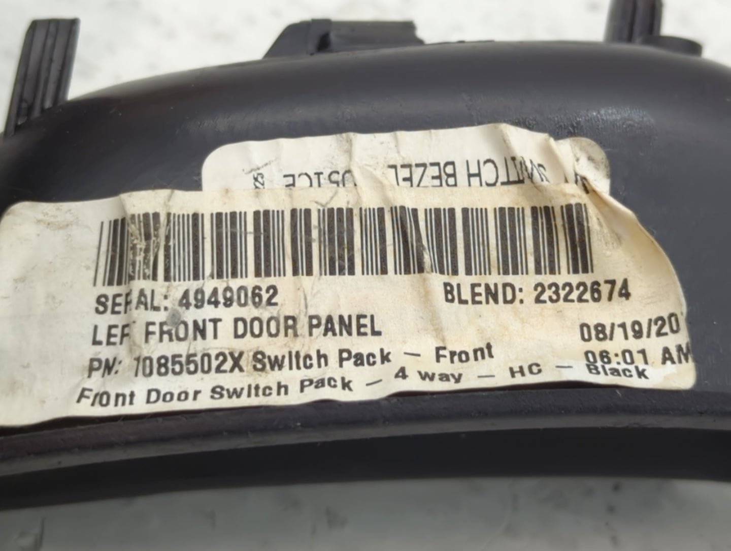 2012-2018 Ford Focus Master Power Window Switch Replacement Driver Side Left P/N:4949062 1085502X Fits OEM Used Auto Parts -