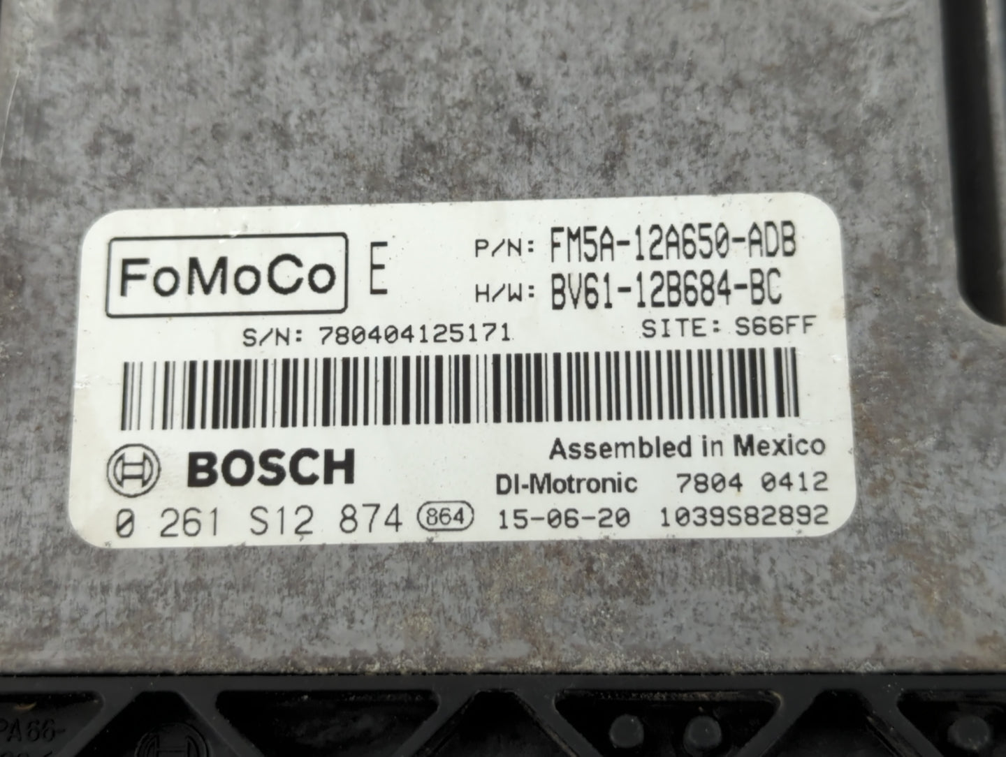 2013-2018 Ford Focus PCM Engine Control Computer ECU ECM PCU OEM P/N:BV61-12B684-BC RMBV61-12A650-BC Fits OEM Used Auto Part