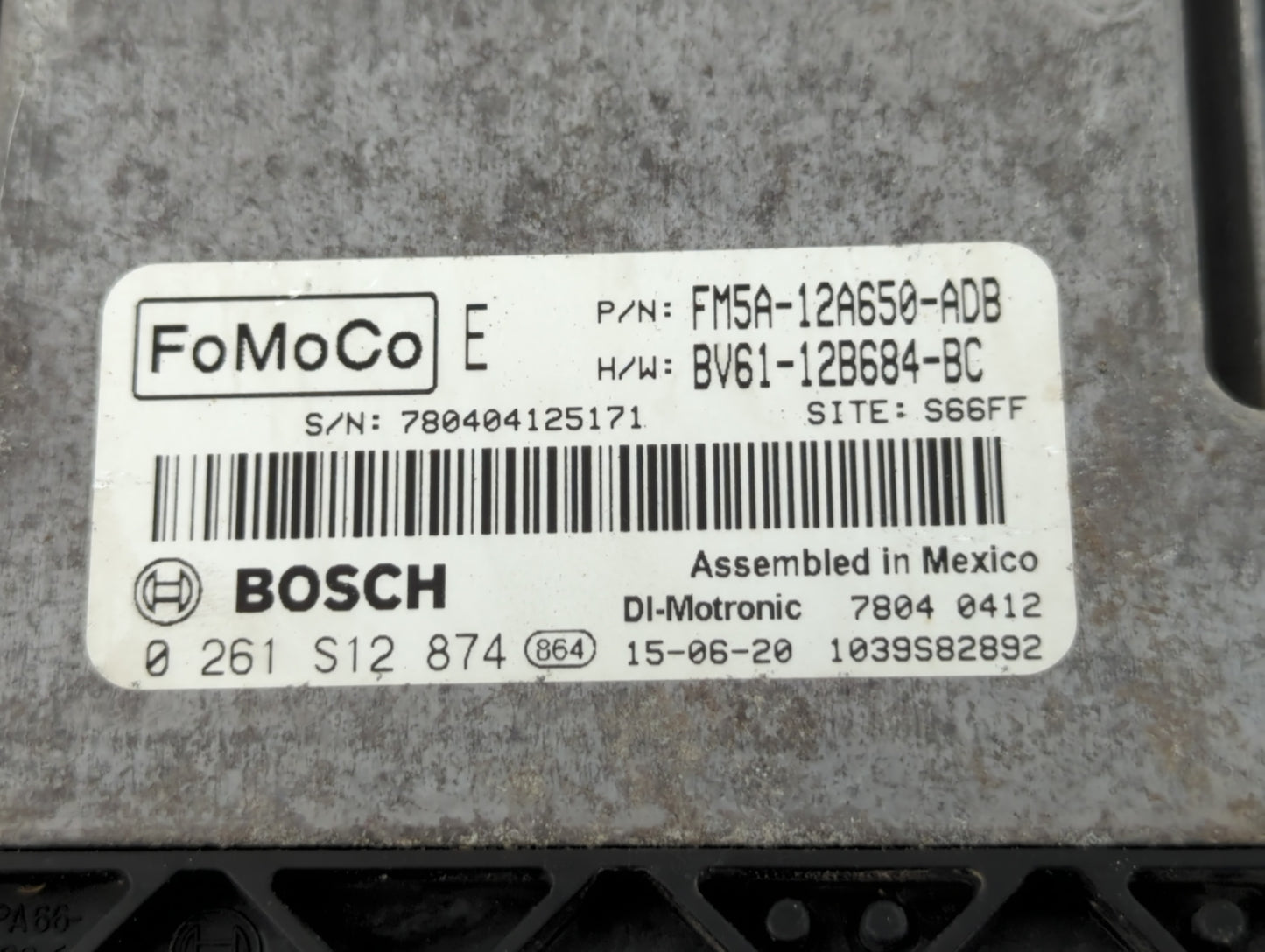 2013-2018 Ford Focus PCM Engine Control Computer ECU ECM PCU OEM P/N:BV61-12B684-BC RMBV61-12A650-BC Fits OEM Used Auto Part