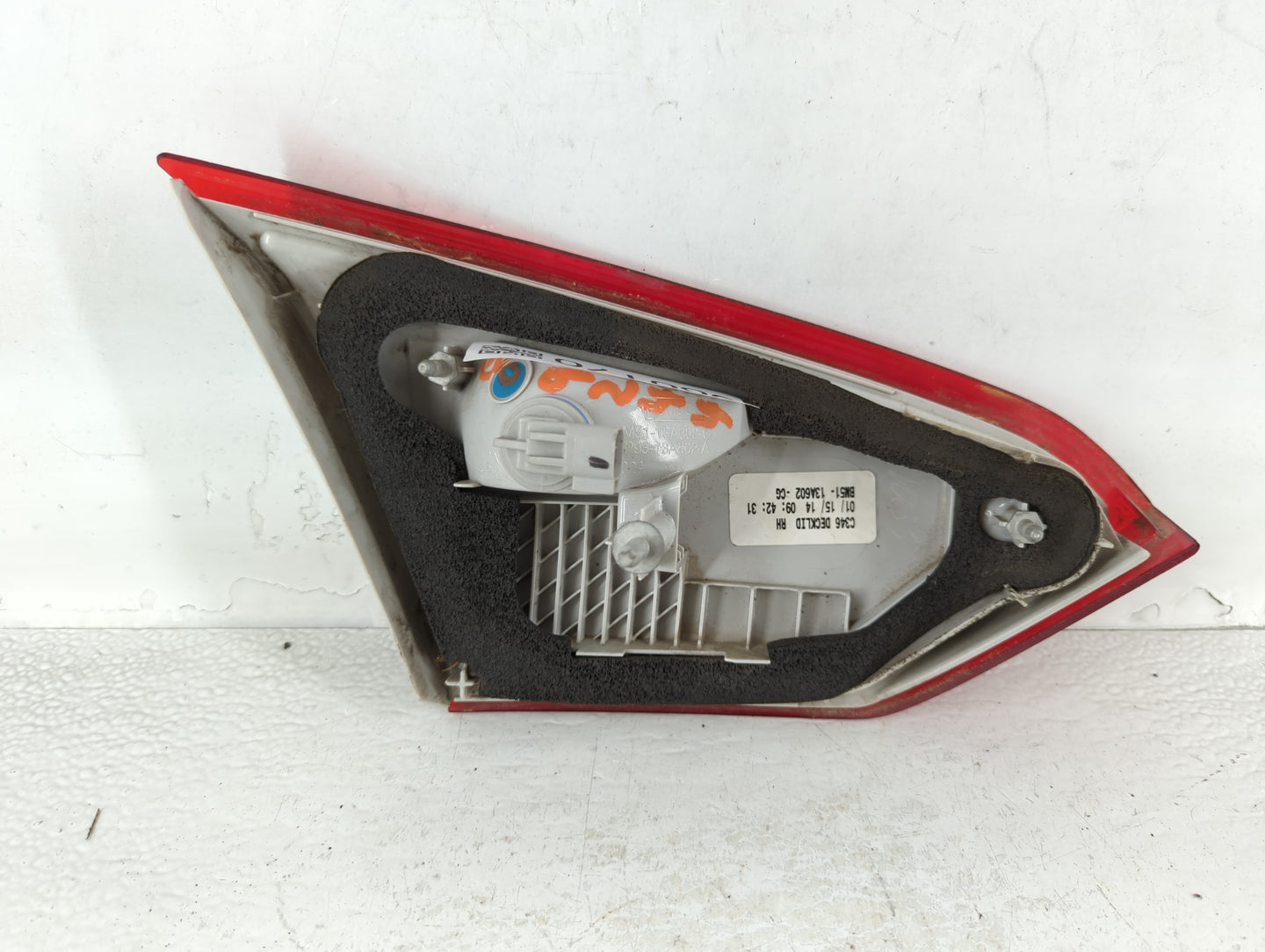 2012-2014 Ford Focus Tail Light Assembly Driver Left OEM P/N:BM51-13A602-CG C346 Fits Fits 2012 2013 2014 OEM Used Auto Part