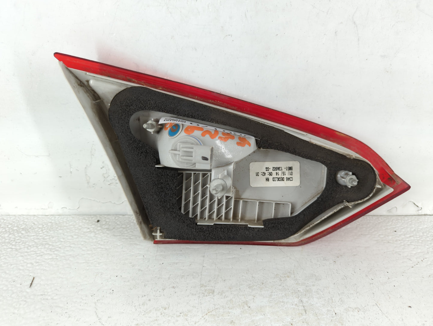 2012-2014 Ford Focus Tail Light Assembly Driver Left OEM P/N:BM51-13A602-CG C346 Fits Fits 2012 2013 2014 OEM Used Auto Part