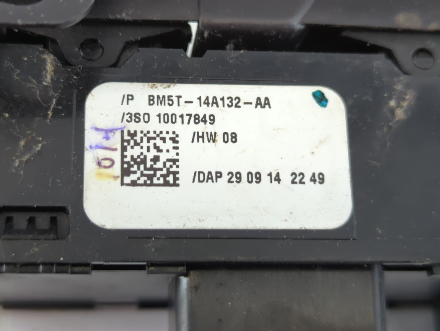 2012-2018 Ford Focus Master Power Window Switch Replacement Driver Side Left P/N:BM5T-14A132-AA Fits OEM Used Auto Parts - O