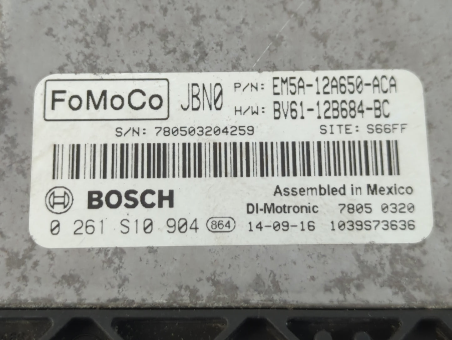 2012-2014 Ford Focus PCM Engine Control Computer ECU ECM PCU OEM P/N:BV61-12B684-BC EM5A-12A650-ACA Fits Fits 2012 2013 2014