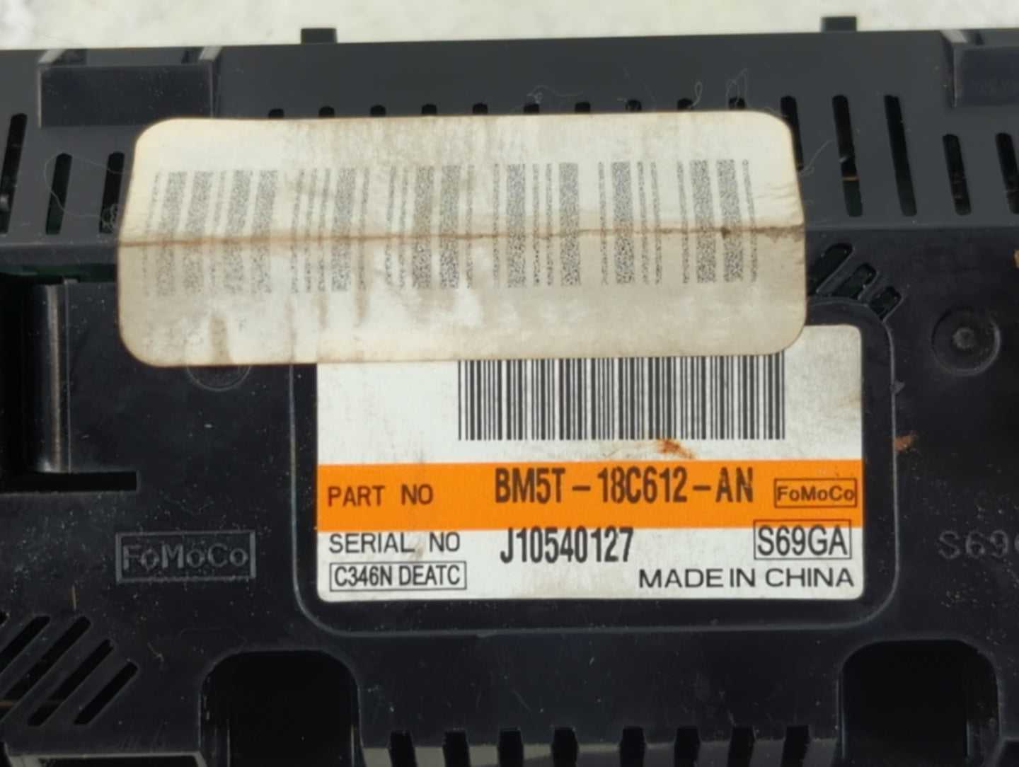 2013-2014 Ford Focus Climate Control Module Temperature AC/Heater Replacement P/N:BM5T-18C612-AN Fits Fits 2013 2014 OEM Use