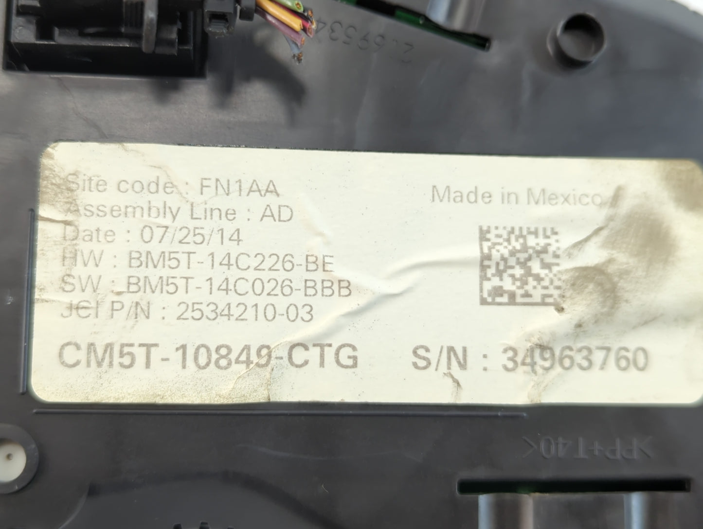 2013-2014 Ford Focus Instrument Cluster Speedometer Gauges P/N:BM5T-14C226-BE Fits Fits 2013 2014 OEM Used Auto Parts - Oemu