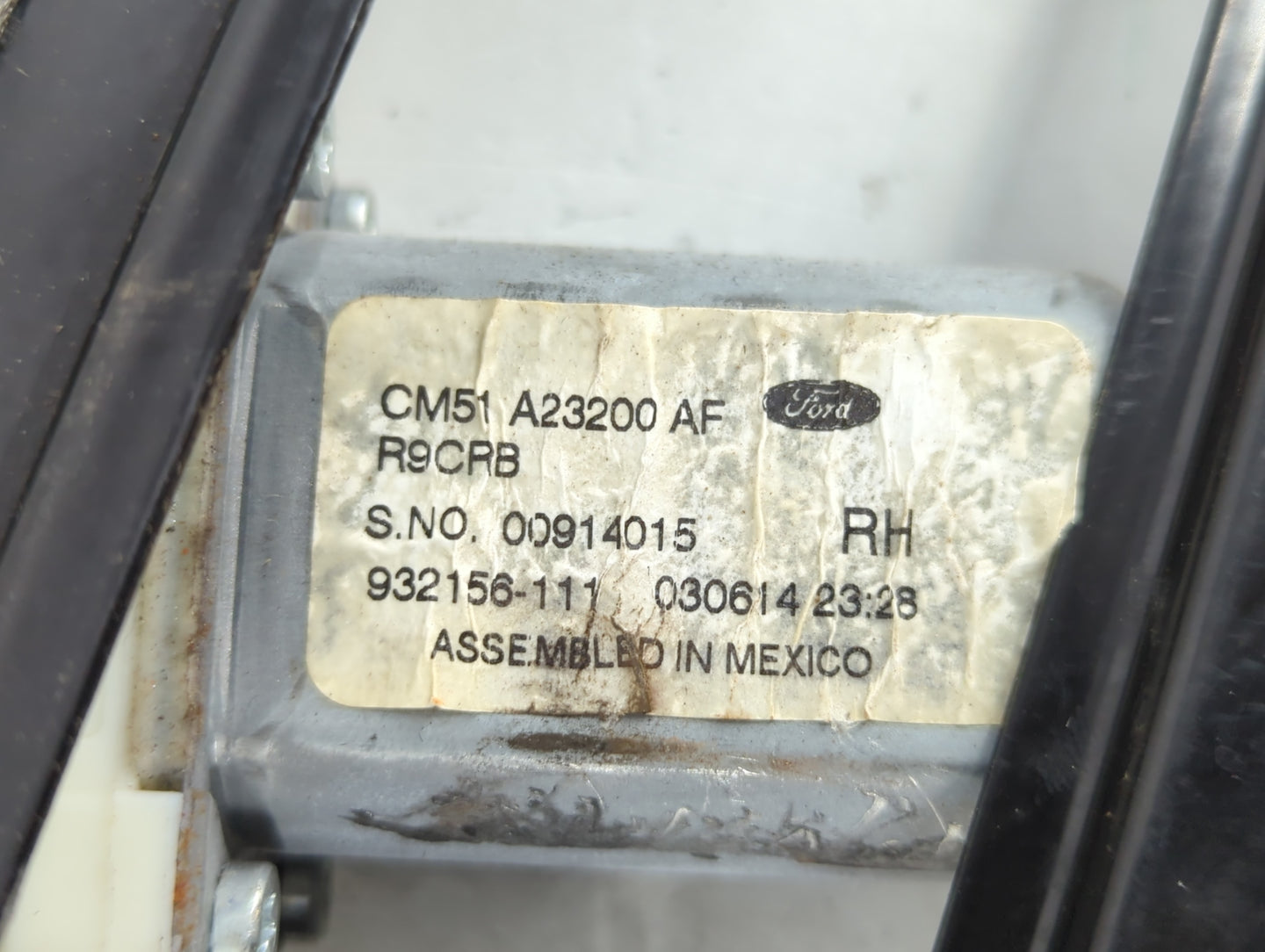 2012-2018 Ford Focus Used Window Regulator Passenger Front 935871 - Oemusedautoparts1.com