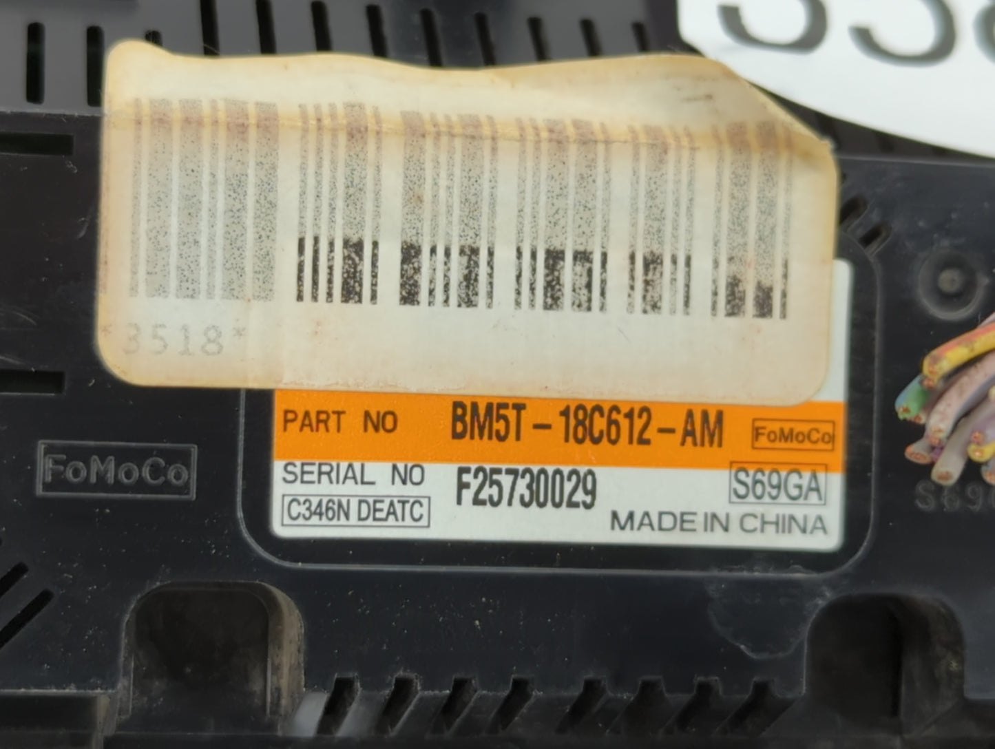 2014 Ford Focus Climate Control Module Temperature AC/Heater Replacement P/N:BM5T-18C612-AL BM5T-18C612-AK Fits Fits 2013 OE
