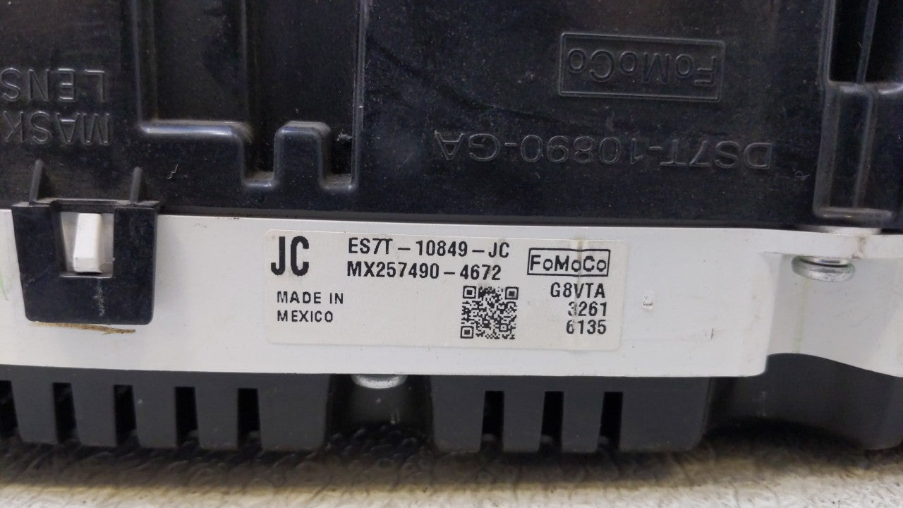 2014 Ford Fusion Instrument Cluster Speedometer Gauges P/N:ES7T-10849-EC ES7T-10849-JD, ES7T-10849-JC Fits OEM Used Auto Par