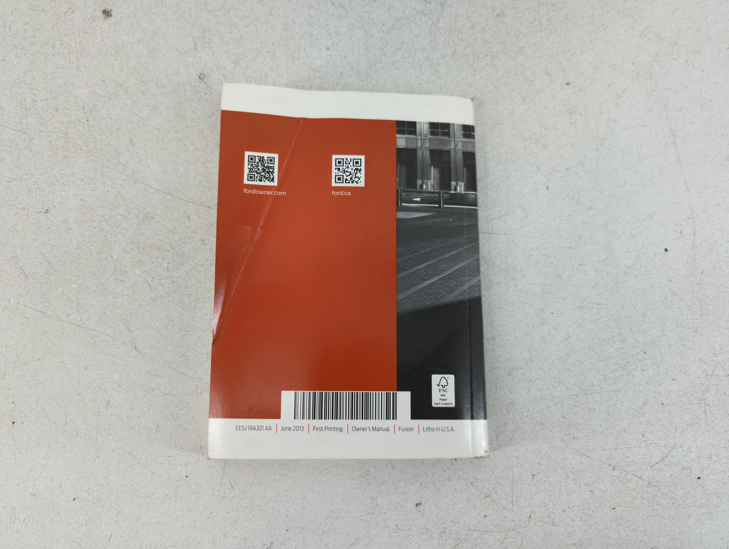 2014 Ford Fusion Owners Manual Book Guide P/N:EE5J 19A321 AA OEM Used Auto Parts - Oemusedautoparts1.com