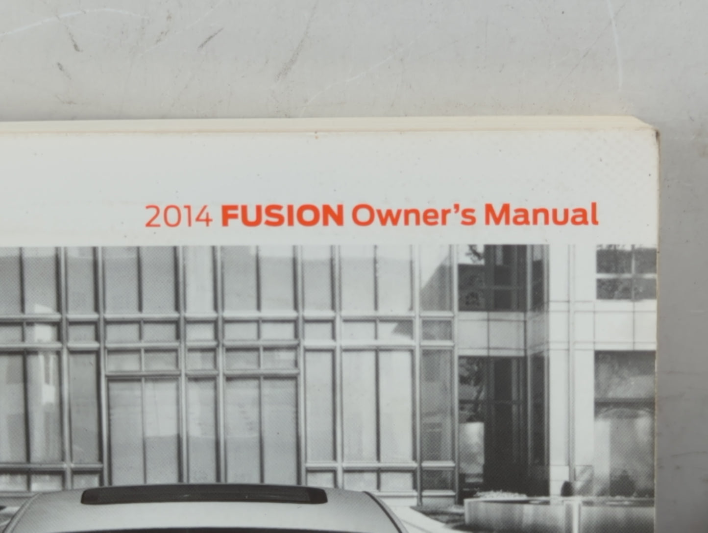 2014 Ford Fusion Owners Manual Book Guide P/N:EE5J 19A321 AA OEM Used Auto Parts - Oemusedautoparts1.com