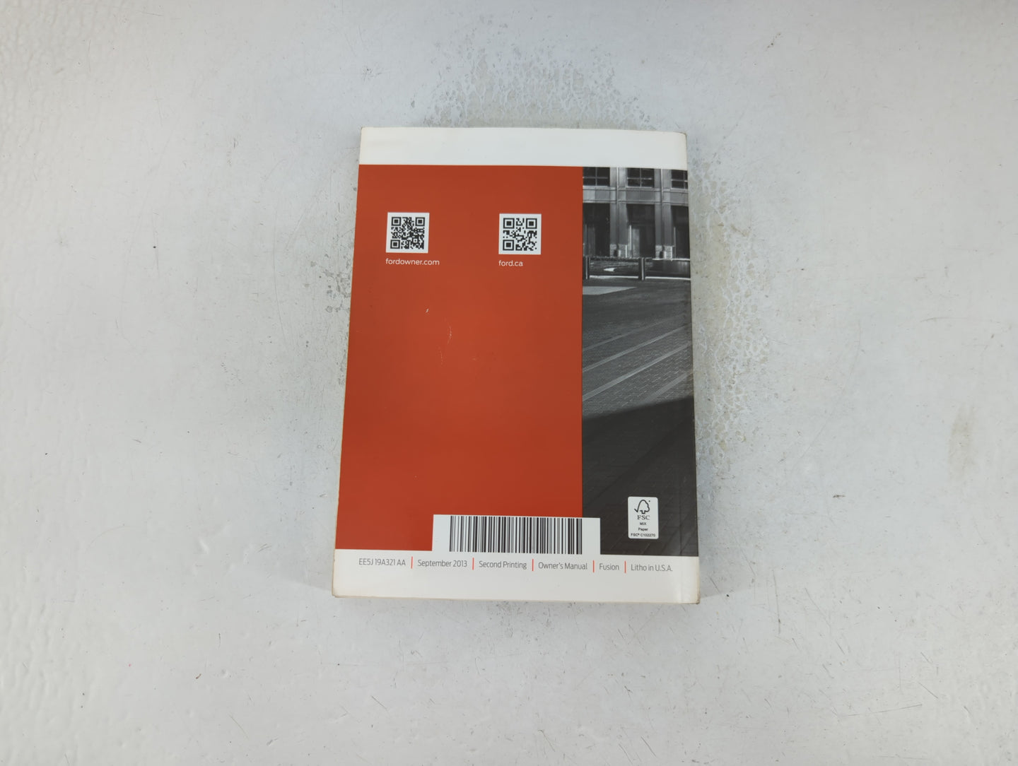 2014 Ford Fusion Owners Manual Book Guide P/N:EE5J 19A321 AA OEM Used Auto Parts - Oemusedautoparts1.com