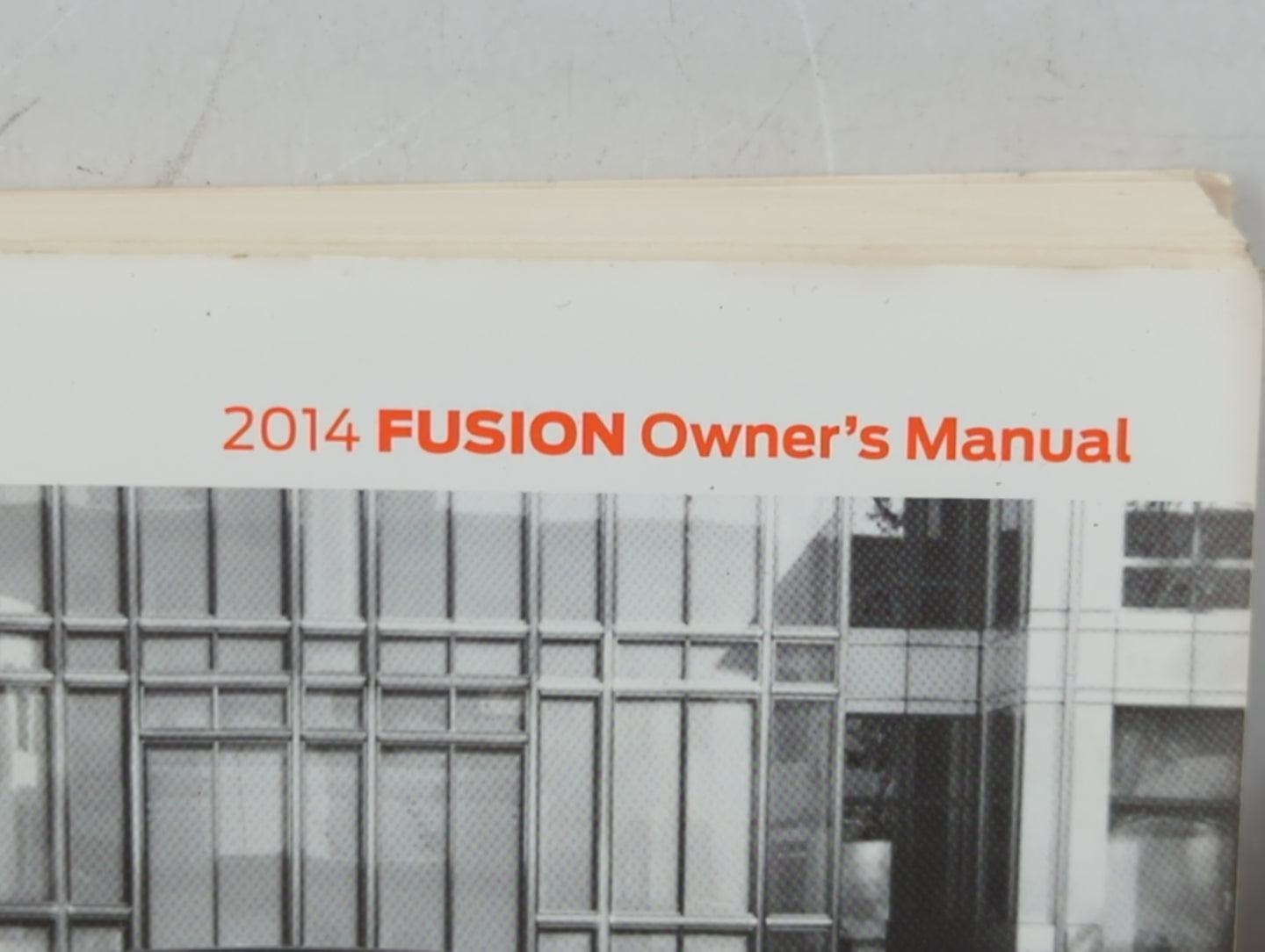 2014 Ford Fusion Owners Manual Book Guide P/N:EE5J 19A321 AA OEM Used Auto Parts - Oemusedautoparts1.com