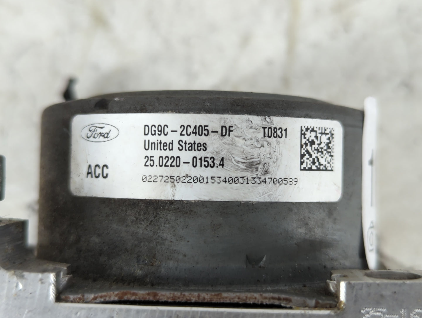 2014-2016 Ford Fusion ABS Pump Control Module Replacement P/N:DG9C-2C405-DF Fits Fits 2014 2015 2016 OEM Used Auto Parts - O