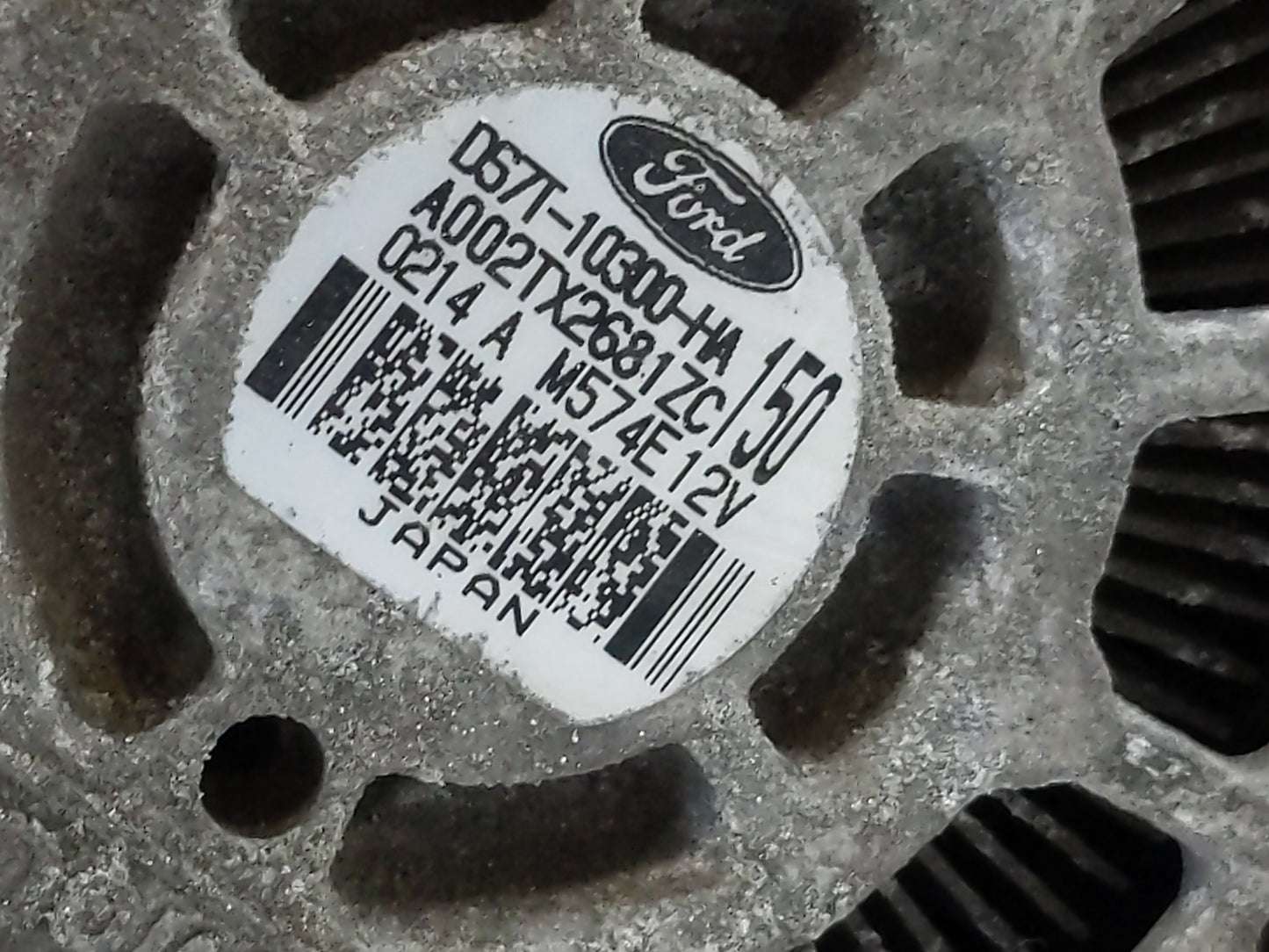 2013-2020 Ford Fusion Alternator Replacement Generator Charging Assembly Engine OEM Fits OEM Used Auto Parts - Oemusedautopa